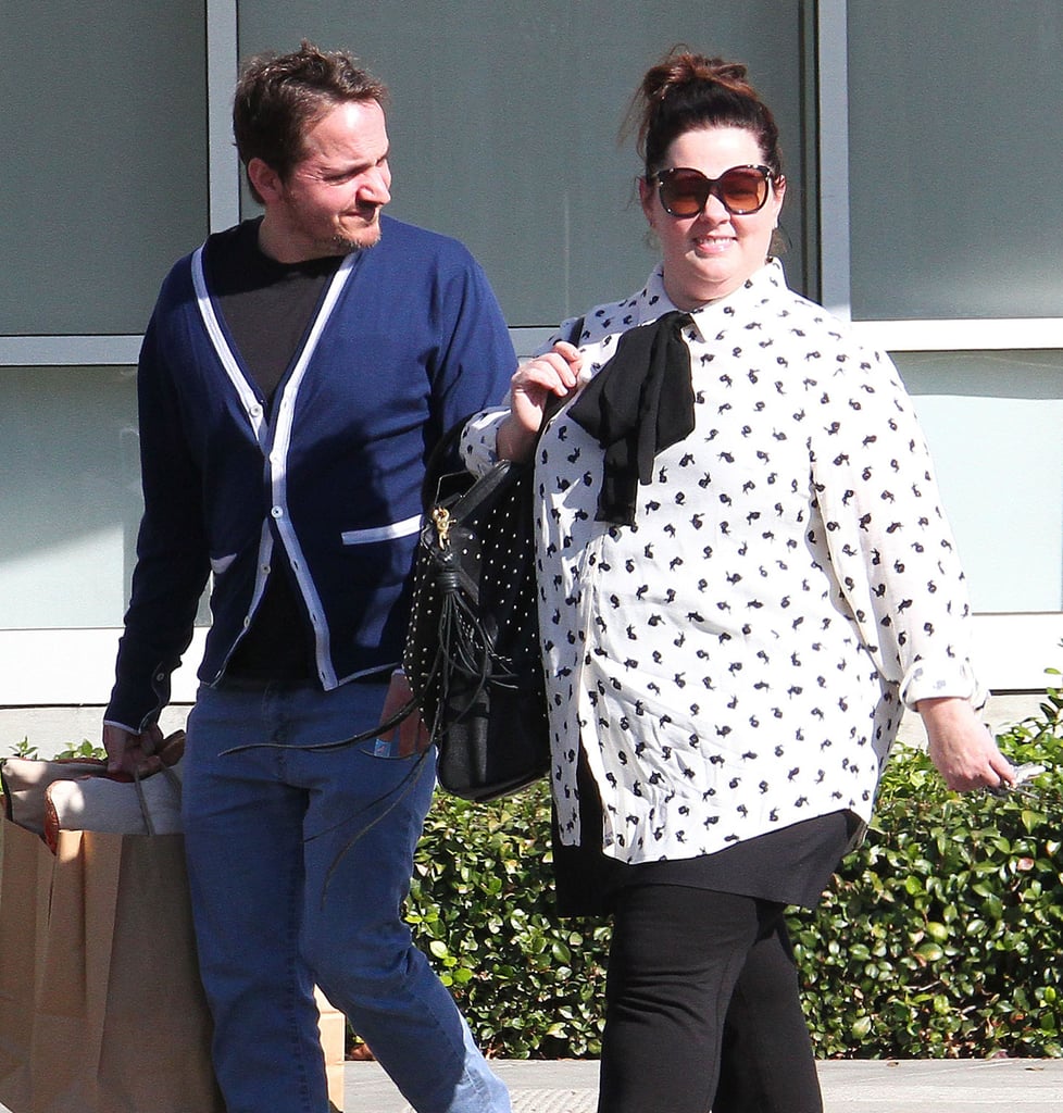 Melissa McCarthy and Ben Falcone were out and about in Toluca Lake, CA, on Saturday.