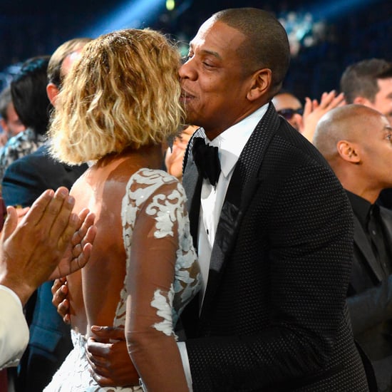 Beyonce and Jay Z Backstage at the Grammy Awards 2014