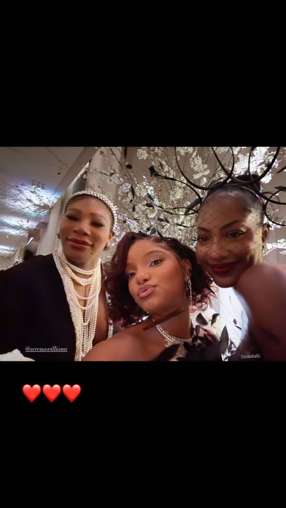 Serena Williams, Halle Bailey, and Tems at the 2023 Met Gala