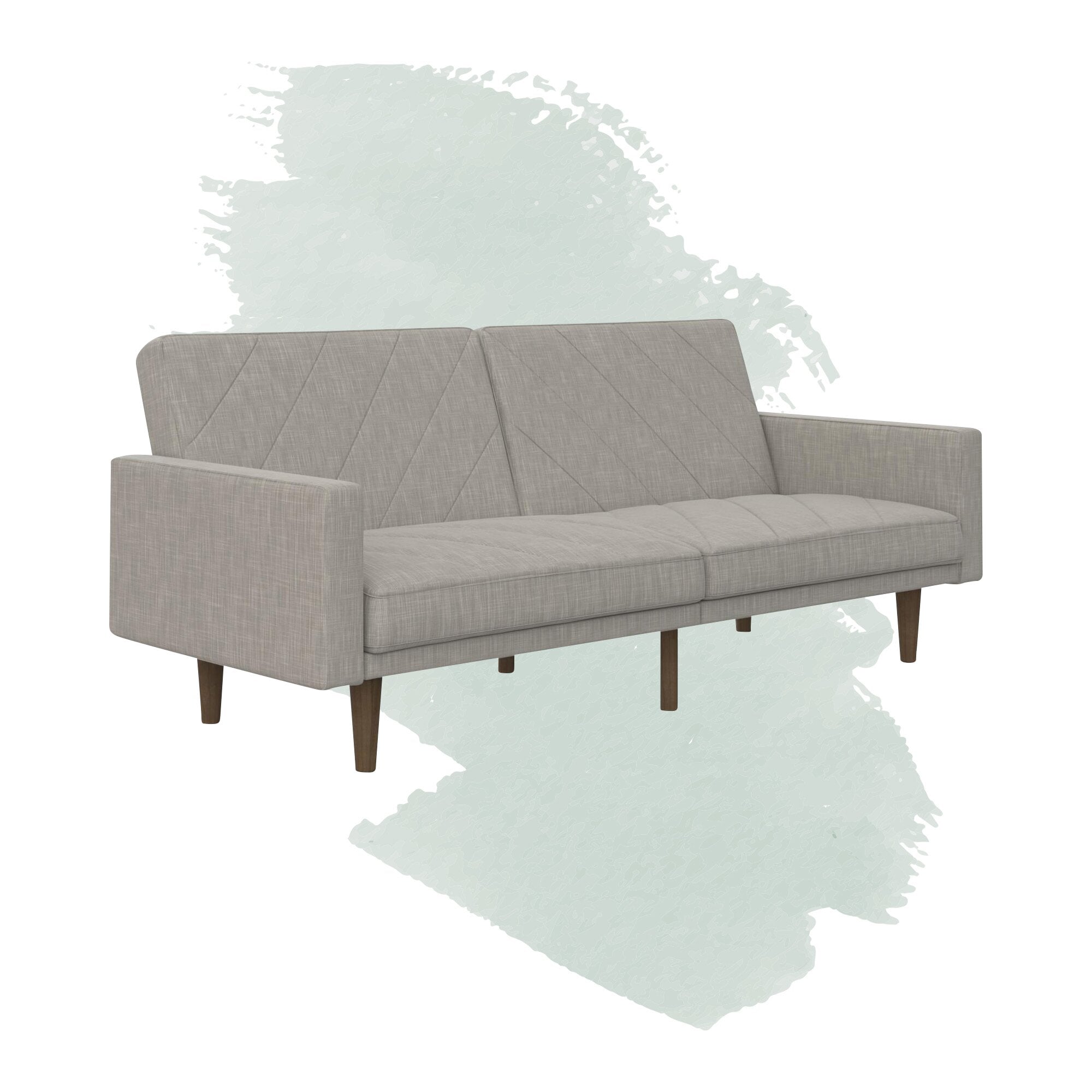 Split back convertible hot sale sofa