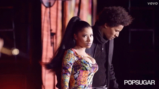 When Nicki Goes From Serious to Sweet in the Blink of an Eye