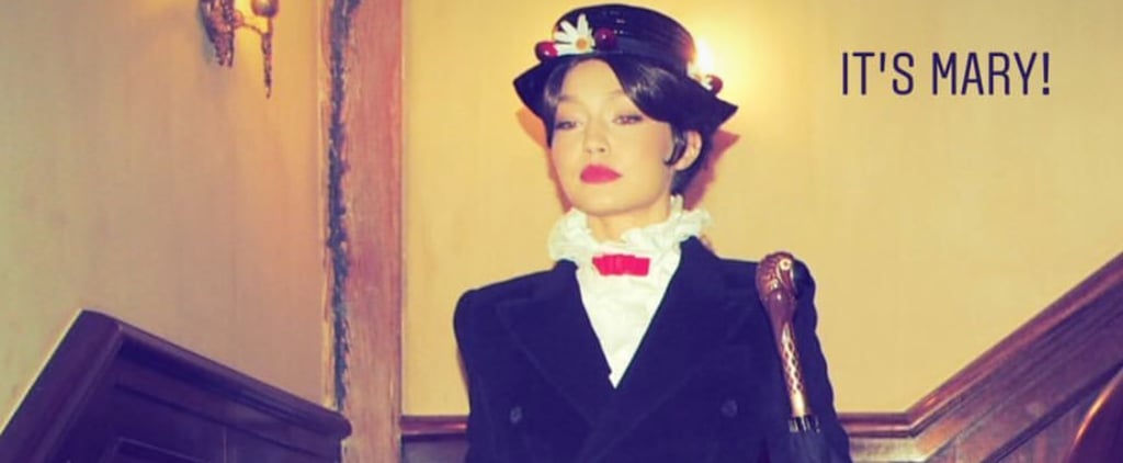 Gigi Hadid Mary Poppins Costume on New Year's Eve