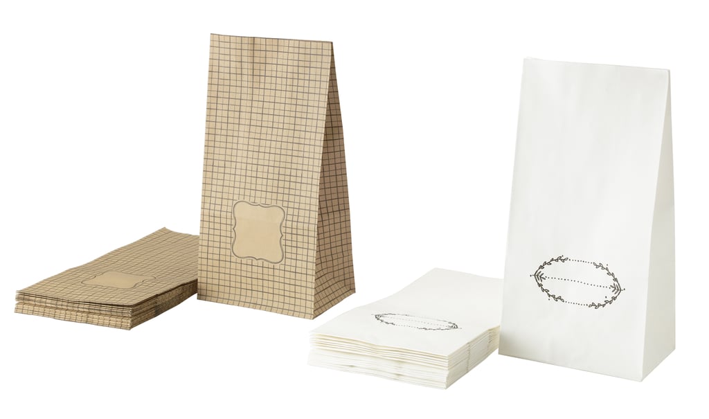 Hemsmak paper bags ($5 for 15) are great for lunches and goodie bags.