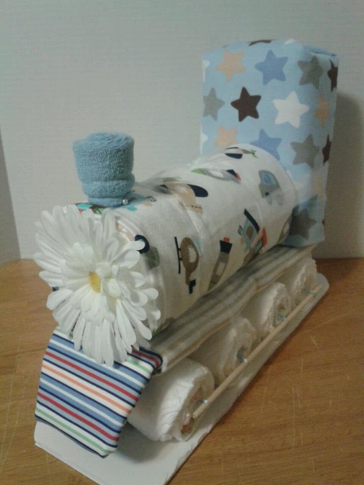 Train Diaper Cake