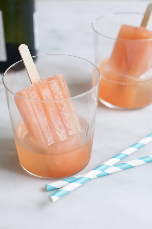 Boozy Aperol Spritz Popsicles