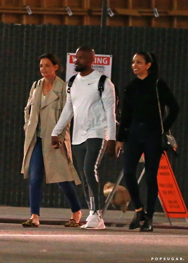 Katie Holmes With Corinne and Jamie Foxx in LA April 2019