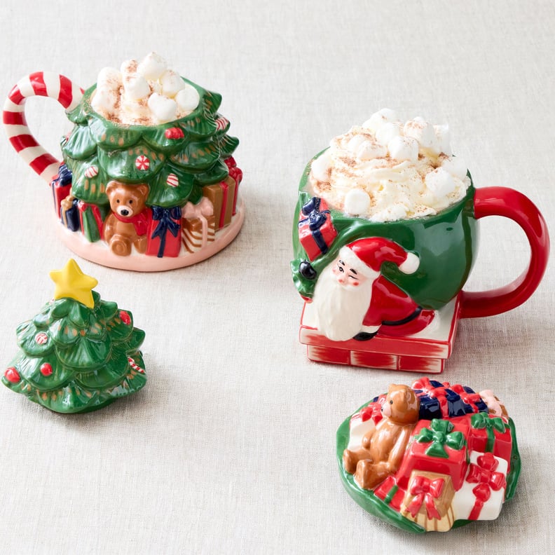 A Festive Mug: West Elm St. Jude Lidded Figural Christmas Mug