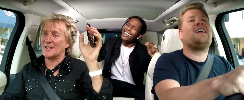 Rod Stewart and ASAP Rocky Carpool With James Corden Video