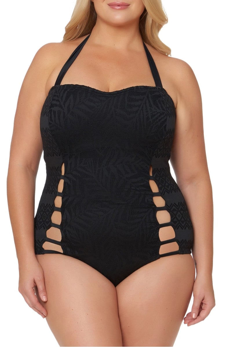 Jessica Simpson Halter One-Piece Swimsuit