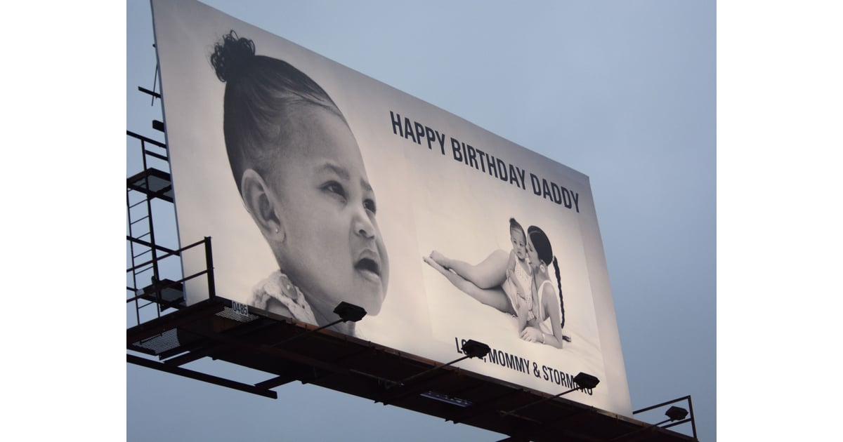 A Closer Look At Stormi On Kylie S Billboard For Travis Kylie Jenner