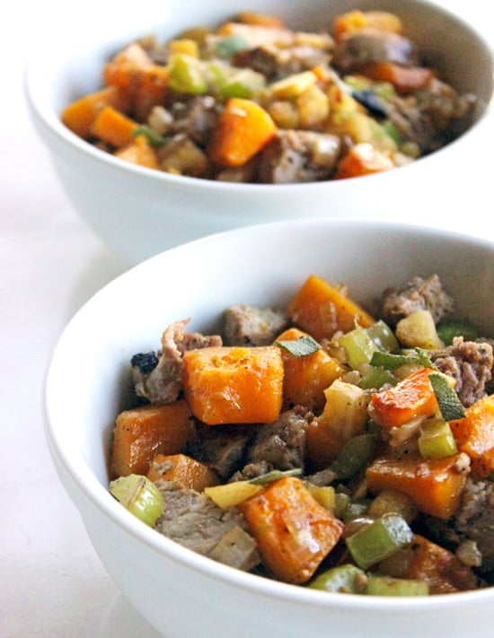 Paleo and Gluten-Free: Sausage, Apple, and Butternut Squash Stuffing