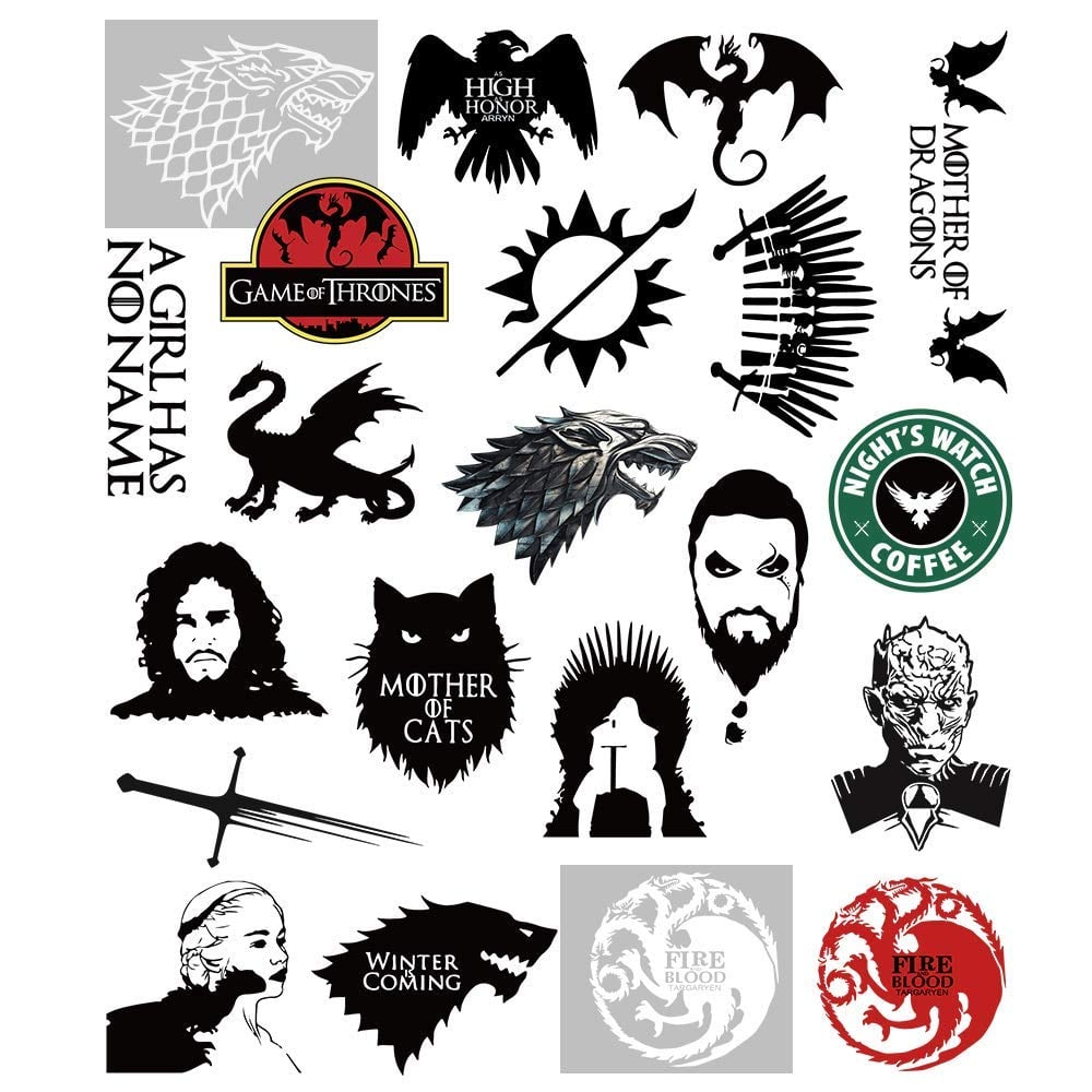 Game Of Thrones Decal House Targaryen Thrones Game Flags Fantasy Vinyl 