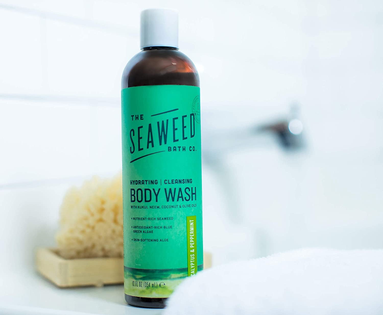 A Refreshing Body Wash: The Seaweed Bath Co. Hydrating Body Wash, Eucalyptus & Peppermint 