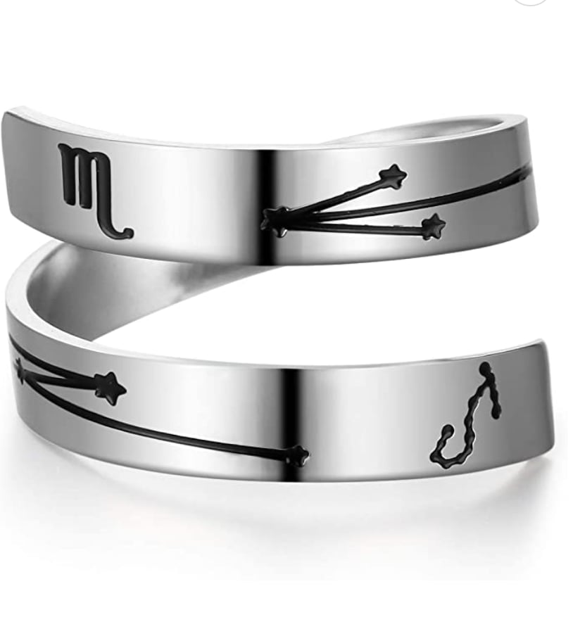 Zodiac Jewellery For Scorpio: Stainless Steel Zodiac Ring