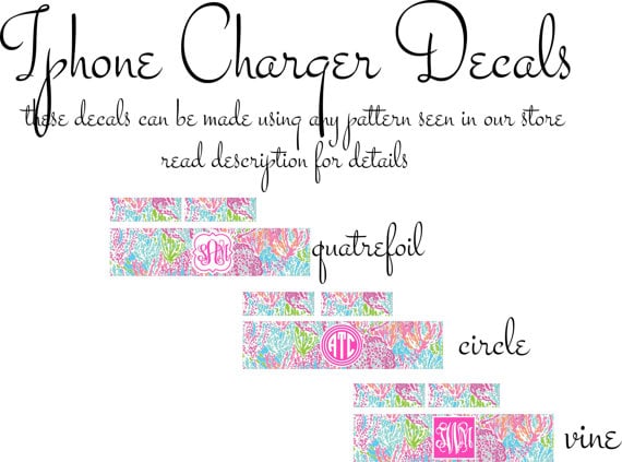 iPhone Charger Decal
