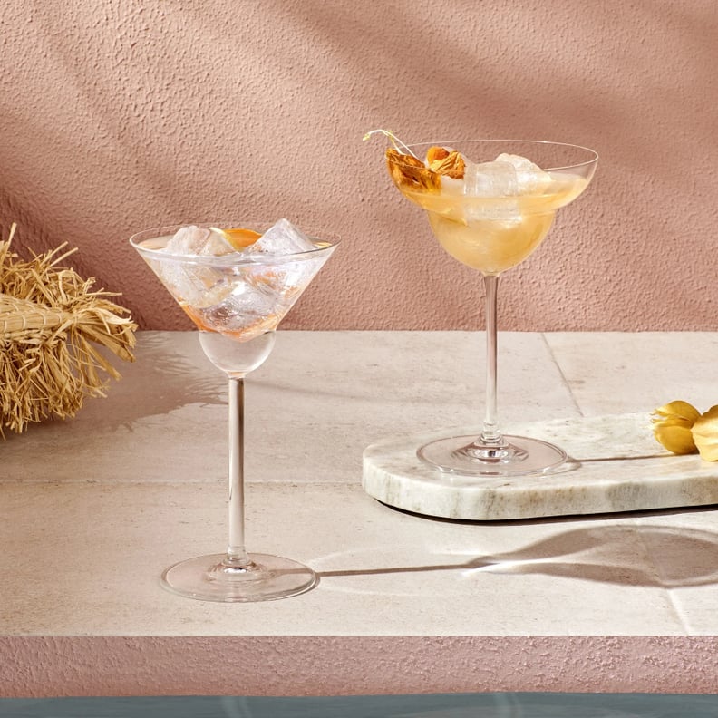 Pretty Glassware: Vintage Lead Free Crystal Martini Glasses