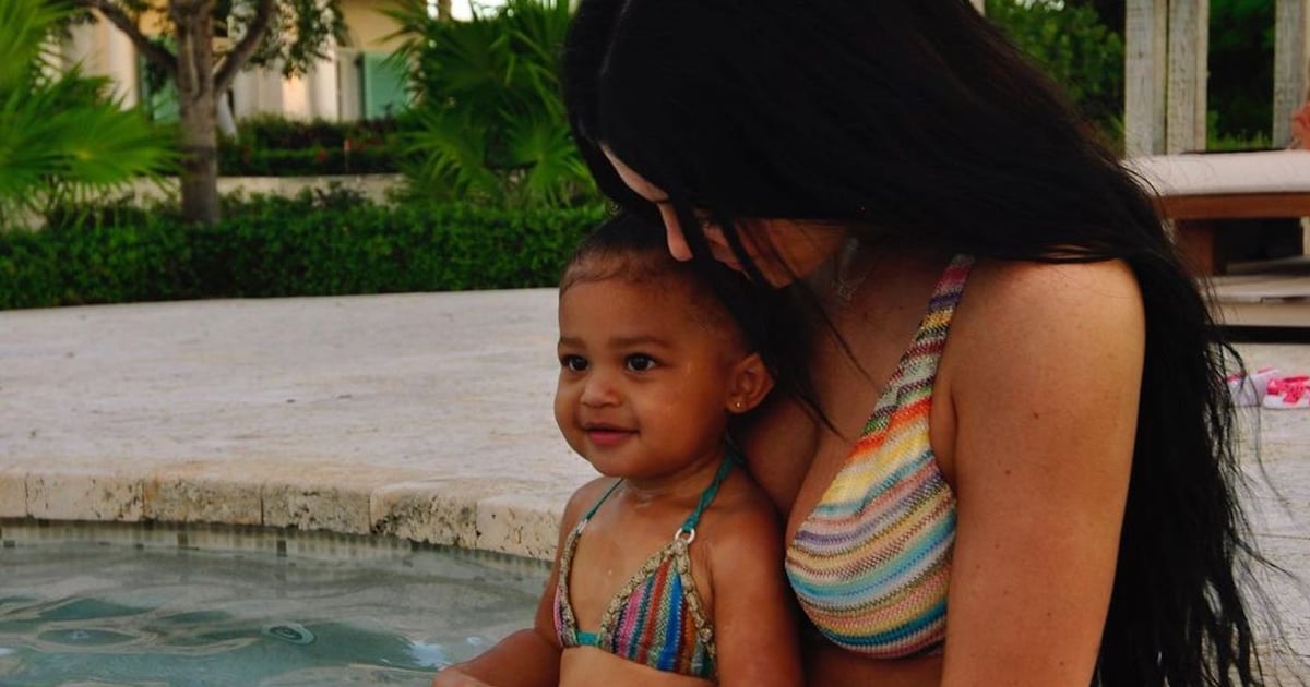 Kylie Jenner and Stormi Wore Matching Rainbow Bikinis, and It’s Too Cute to Handle