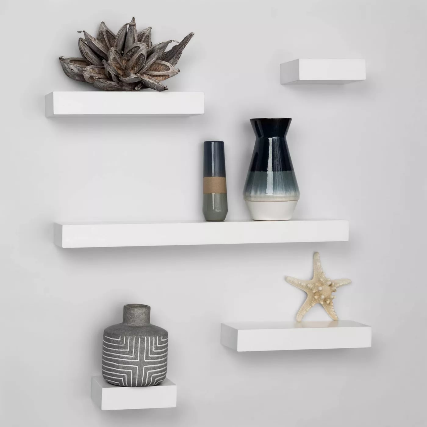 Target white shop floating shelves