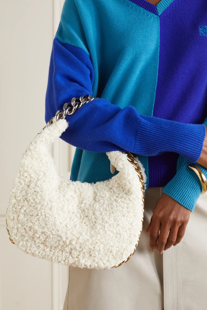 An Absolute Splurge: Stella McCartney Frayme Zipit Faux Shearling Shoulder Bag