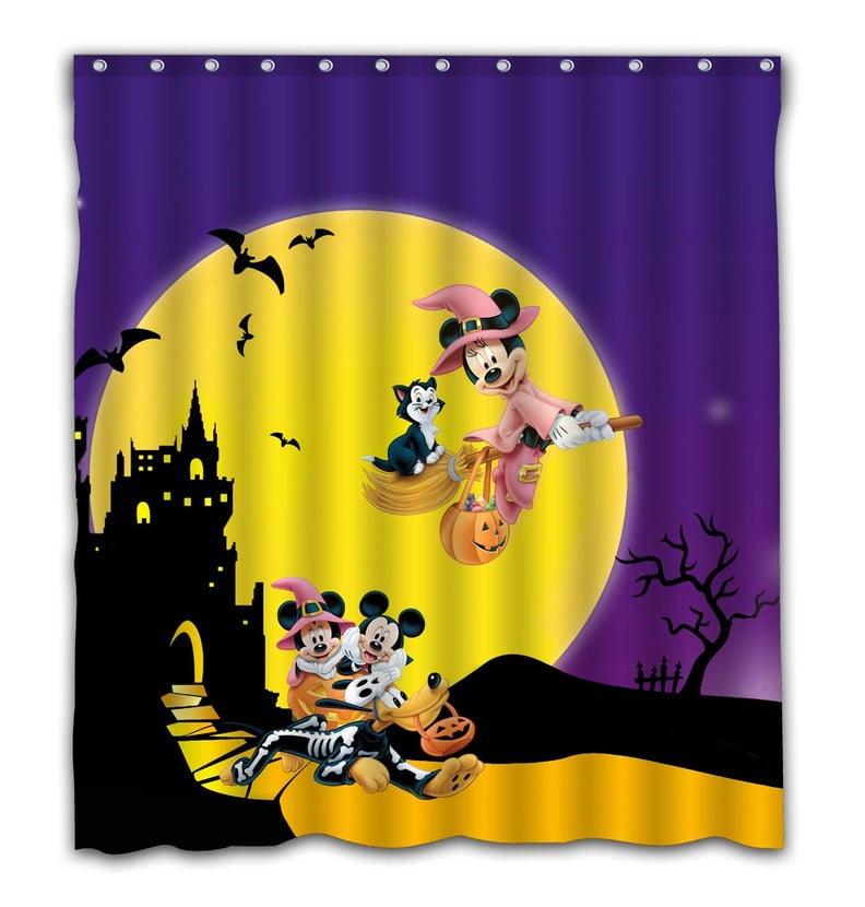 Necci Custom Happy Halloween Full Moon Night Waterproof Fabric Shower Curtain