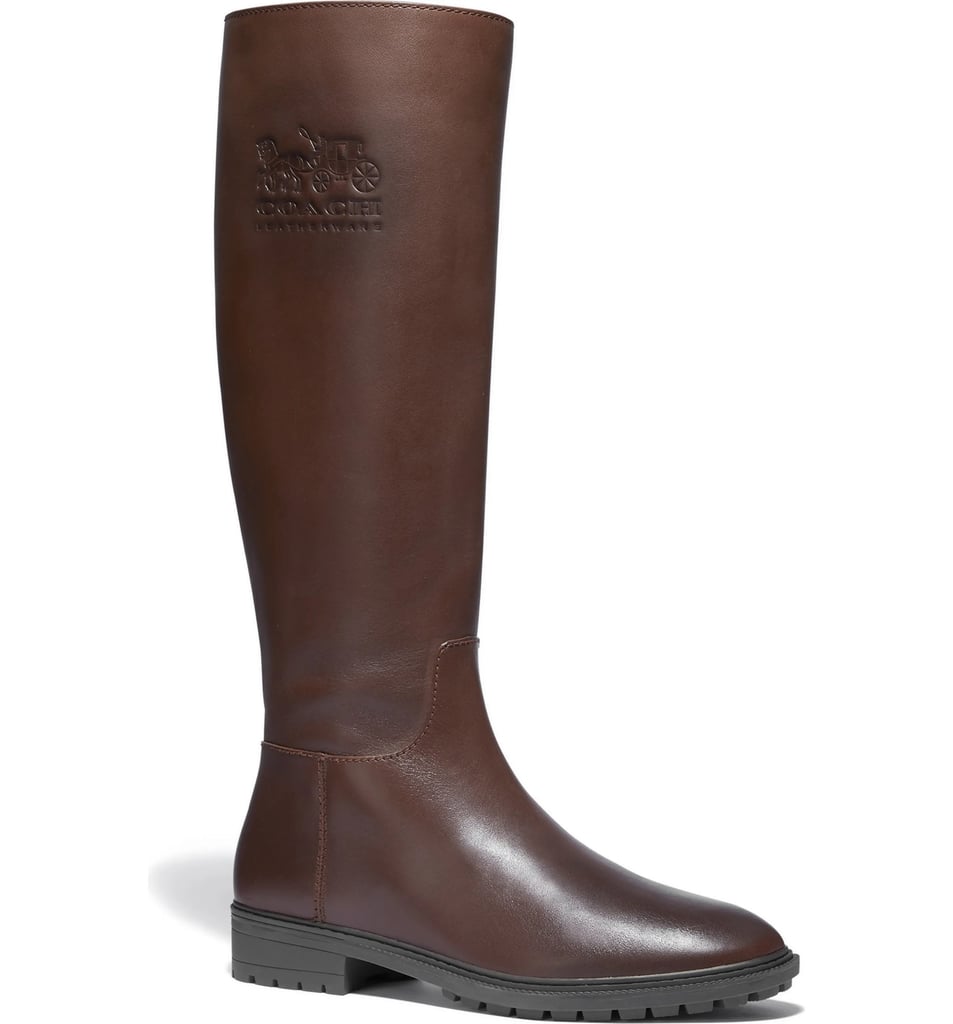 Fynn Embossed Knee High Riding Boots