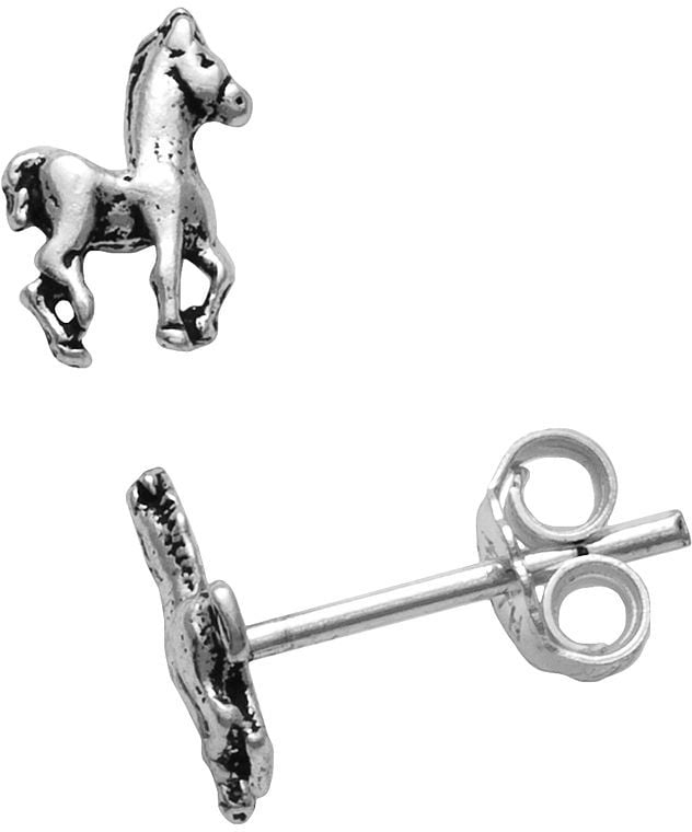 Itsy Bitsy Sterling Silver Horse Stud Earrings ($20)