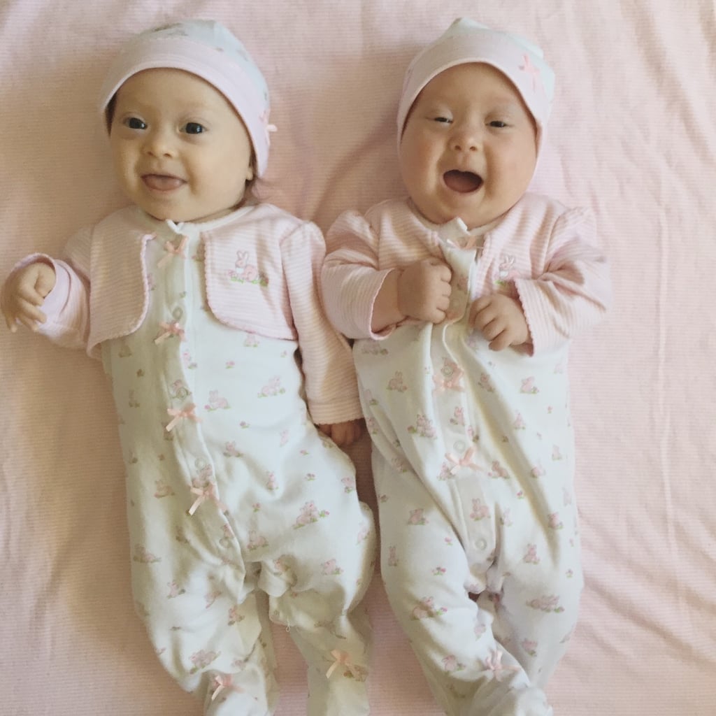 And while her spirits were high, Rachael's the first person to admit she was nervous about bringing two babies into the world at once. "When you talk to people who are twins or had twins, they all say, 'Twins rock!' I can now testify to that. Twins are so much fun!"
Most of her fears stemmed from issues that could arise in the delivery room: "My husband was elated to have twins from the beginning. I, however, started out terrified, mainly of delivering in the operating room and of potentially needing a Cesarean," Rachael said. "After talking to others who had multiples themselves, I soon calmed down. I can now attest to the greatness of having two."