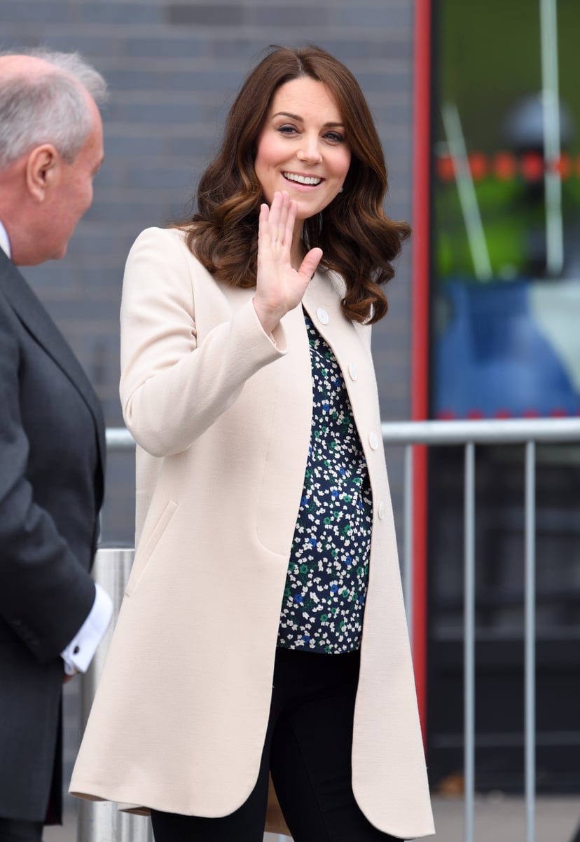 LONDON, ENGLAND - MARCH 22:  Catherine, Duchess of Cambridge visits SportsAid to undertake engagements celebrating the Commonwealth at the Copperbox Arena on March 22, 2018 in London, England.  (Photo by Karwai Tang/WireImage)