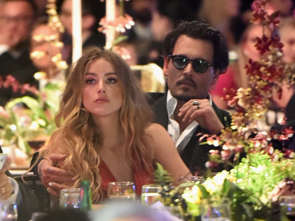 Pictured: Johnny Depp and Amber Heard