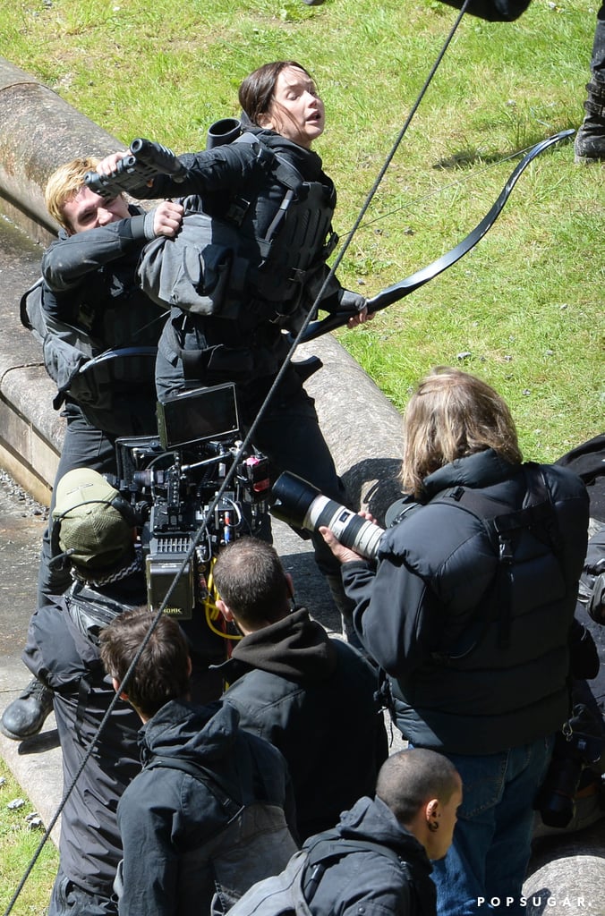 Jennifer Lawrence on the Hunger Games: Mockingjay Set