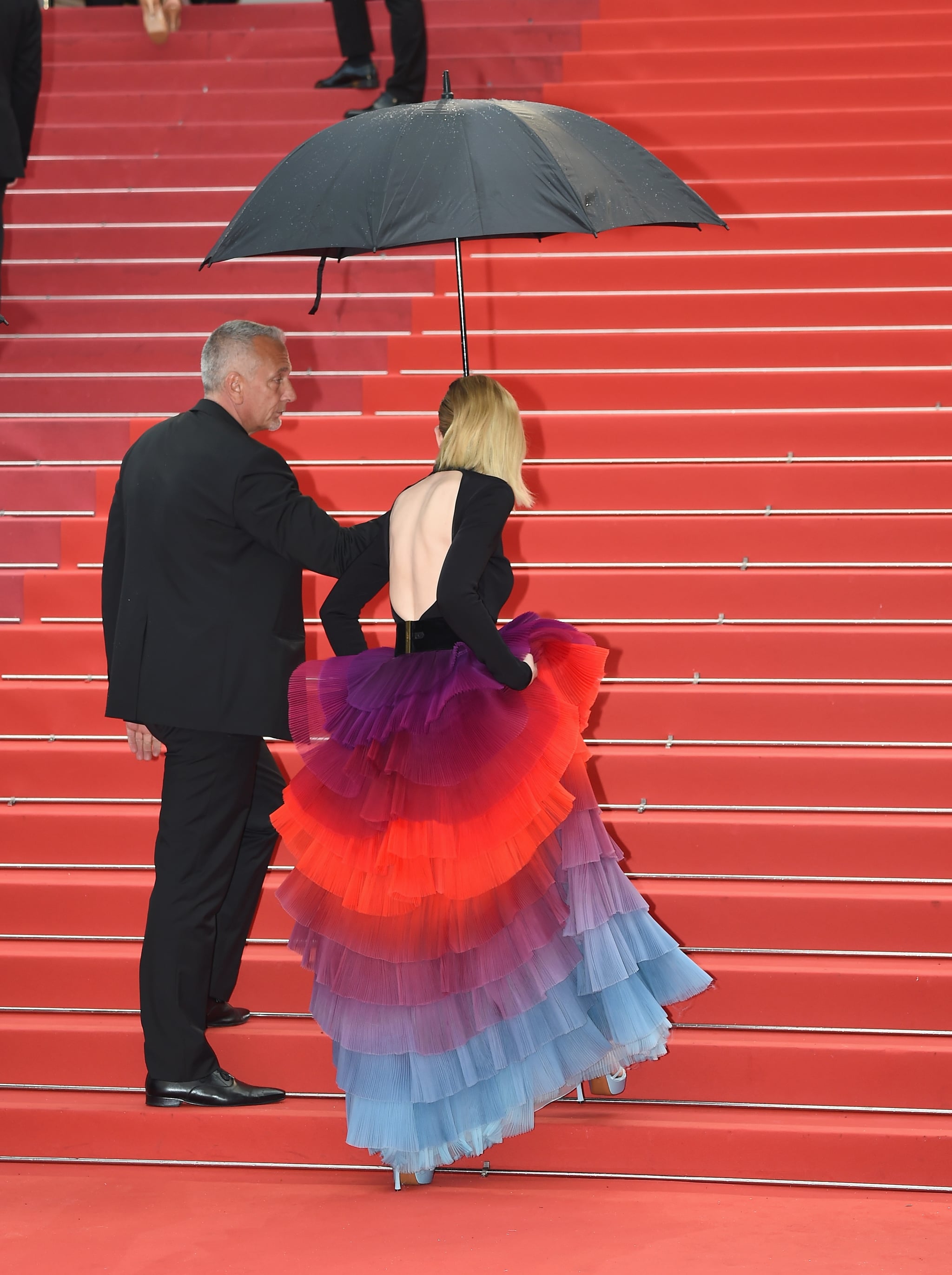 Cate Blanchett Rainbow Givenchy Dress Cannes 2018