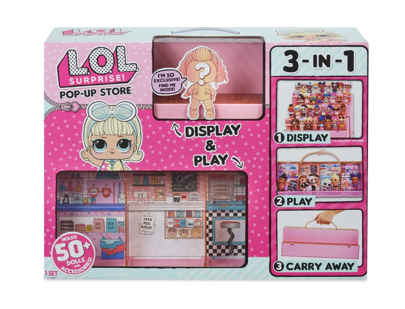 L.O.L. Surprise! 3 in 1 Pop-Up Store, Carrying Case, Eith 1 Exclusive doll