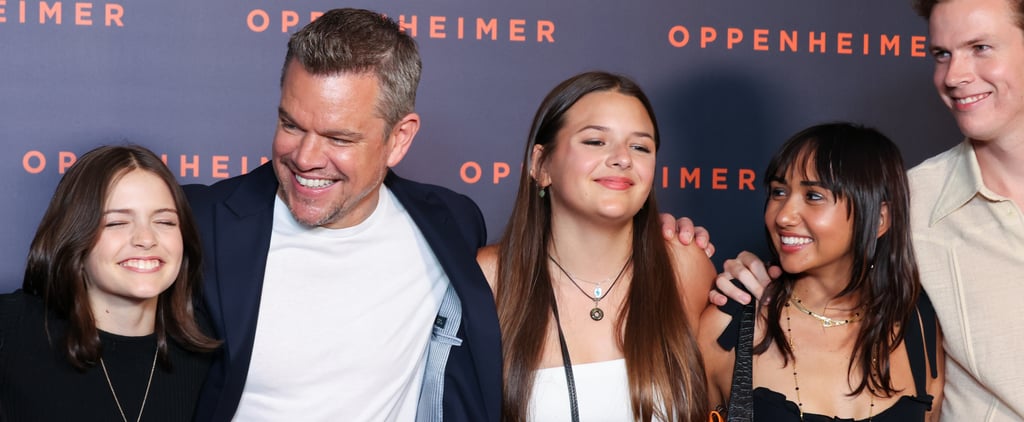 Matt Damon Takes His Daughters to Oppenheimer Premiere