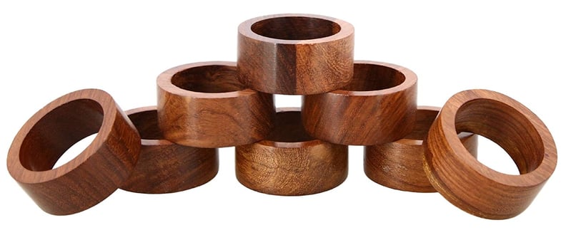 ShalinIndia Handmade Wood Napkin Rings