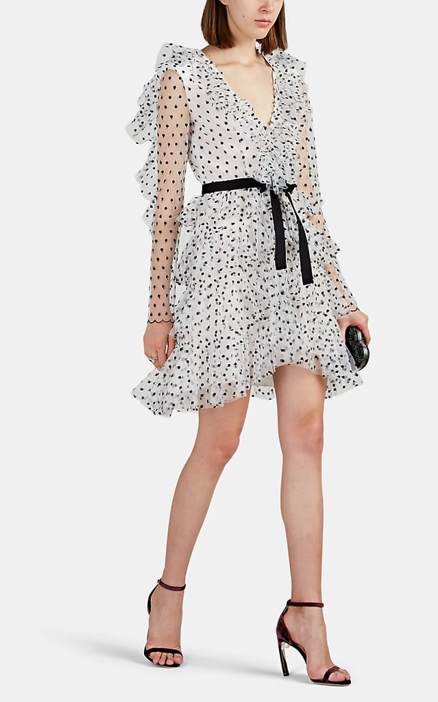 Philosophy di Lorenzo Serafini Ruffle Polka Dot Tulle Minidress