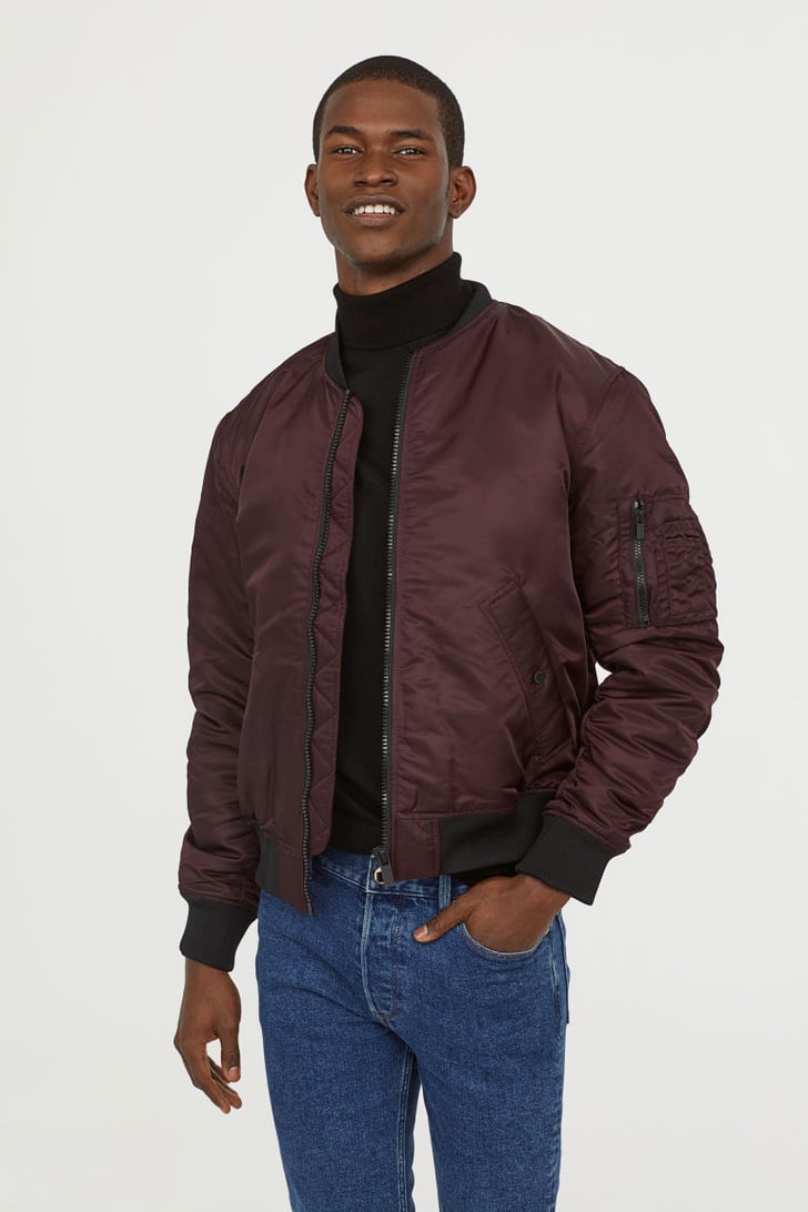 H&M Padded Bomber Jacket | Top Gifts For Men | POPSUGAR Smart Living ...
