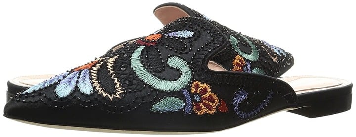 Alberta Ferretti Color Embroidered Mule Women's Clog Shoes