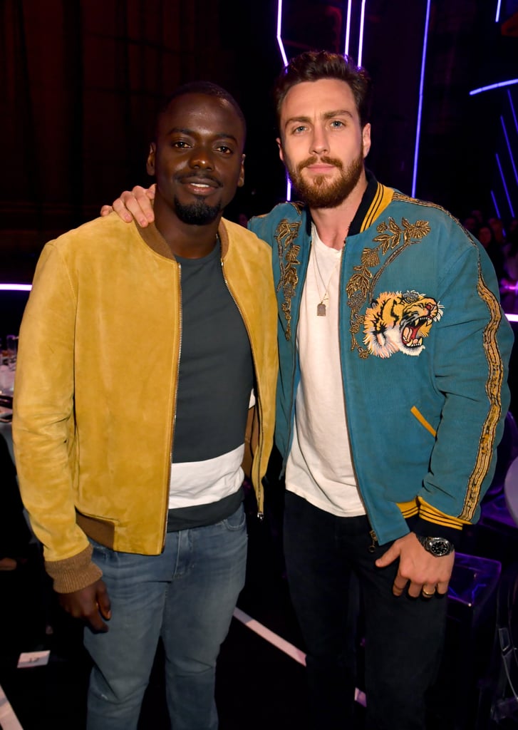 Daniel Klauuya and Aaron Taylor Johnson posed together at the MTV Movie and TV Awards.