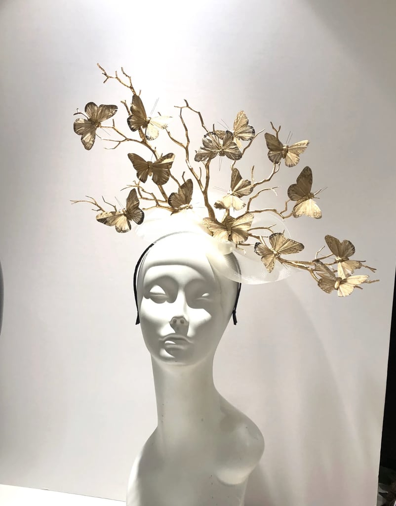 Gold Butterfly Fascinator