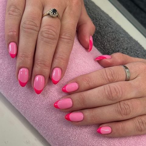 Micro-French Barbie Nails