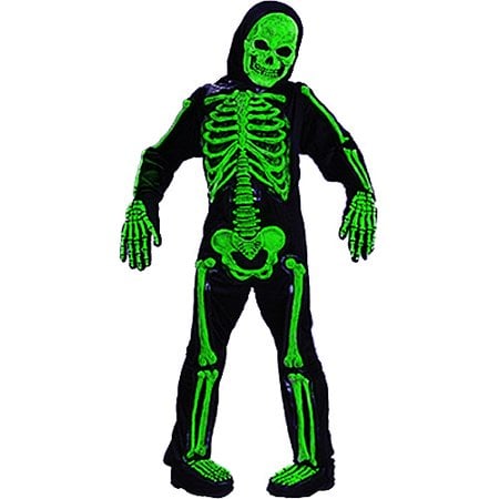 Photo Real Skeleton Zombie With Guts Top Horror Boys Halloween Costume 