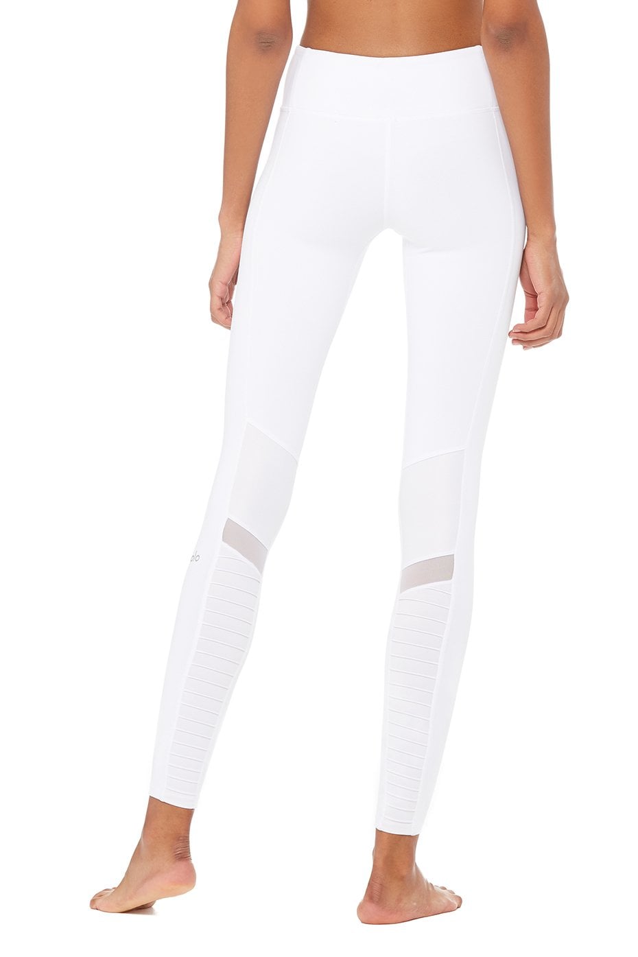 Lavento Ankle Length Workout White Yoga Stretch,Style:D19108