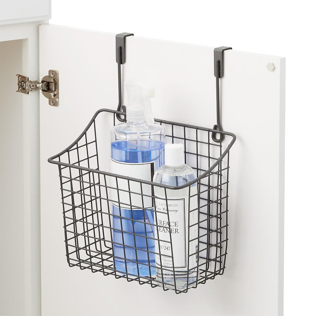 Large Grey Over the Cabinet Grid Basket