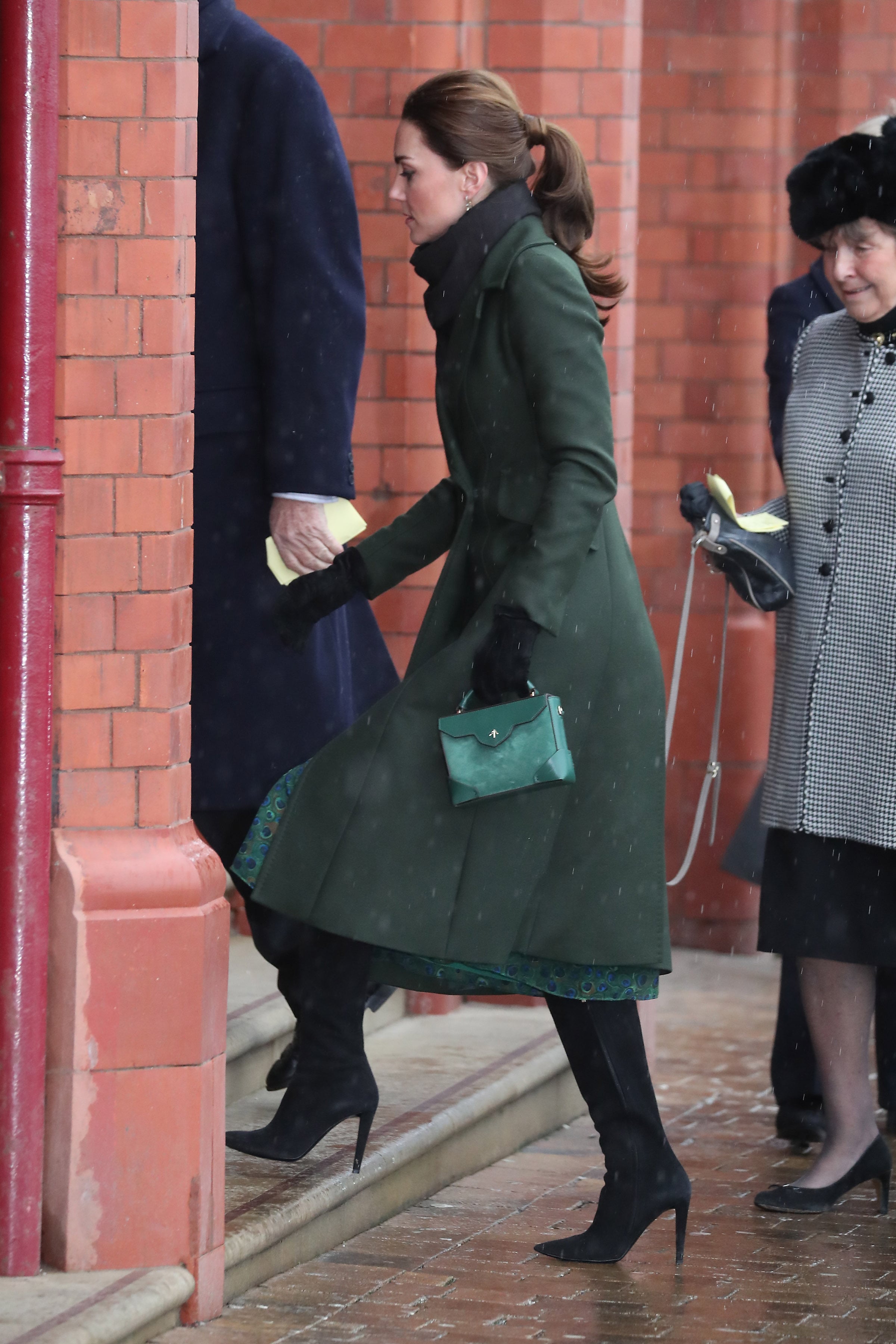 Kate Middleton s Green Sportmax Coat Blackpool March 2019