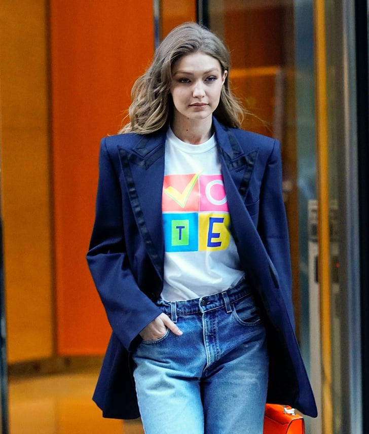 Gigi Hadid Vote T-Shirt | POPSUGAR Fashion Photo 19