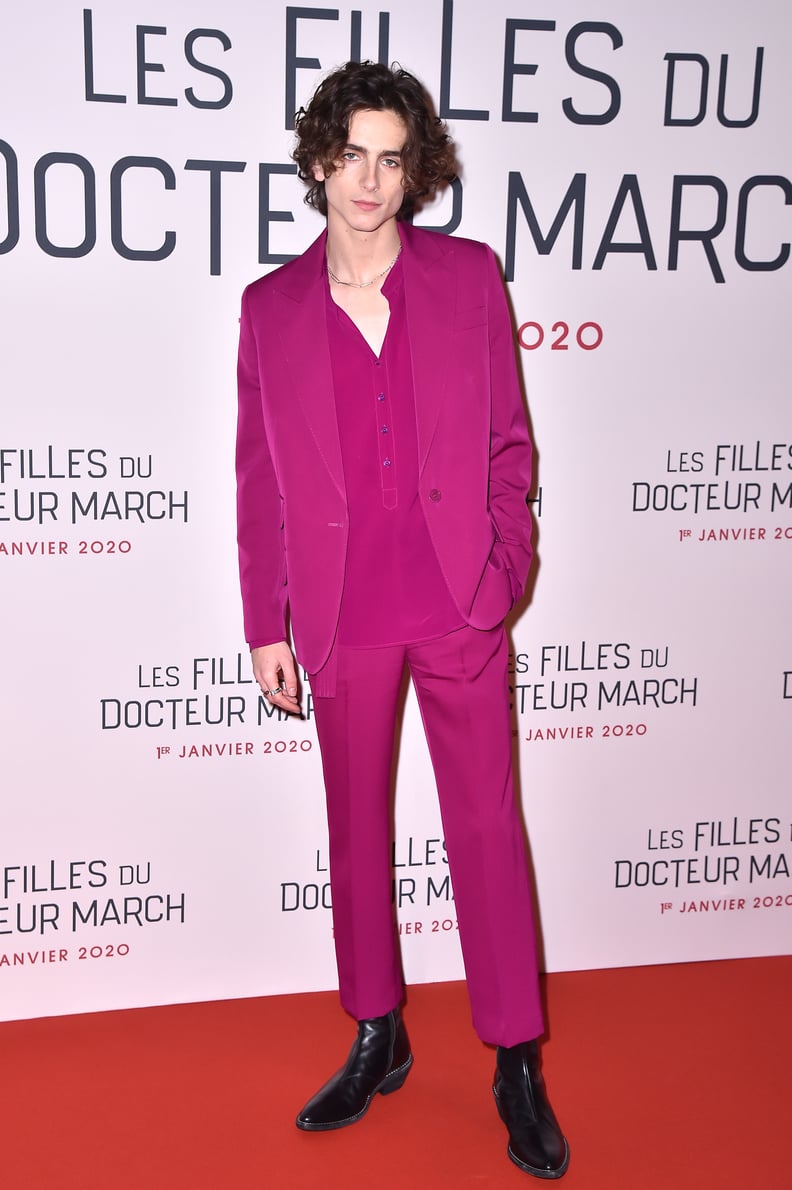 Timothée Chalamet at the "Little Women" Premiere, December 2019