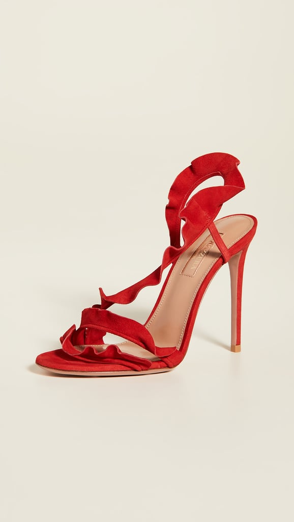 Aquazzura Ruffle 105mm Sandals