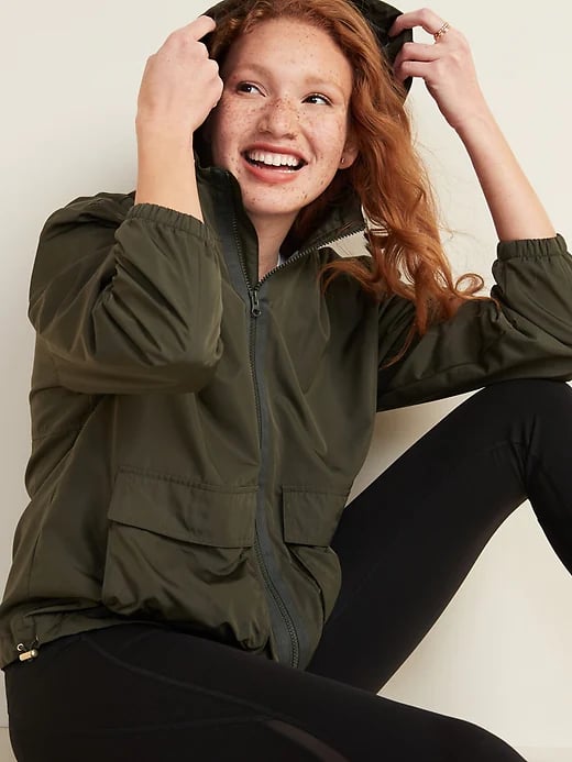 Old Navy Go-H20 Water-Resistant Hooded Utility Jacket