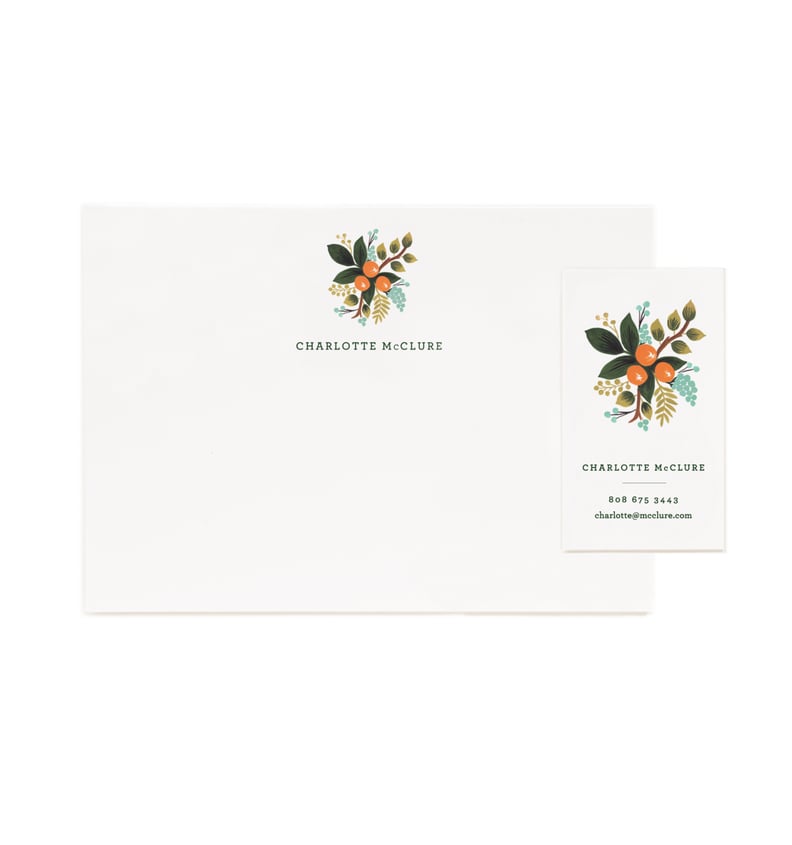 Botanical Personalized Stationery