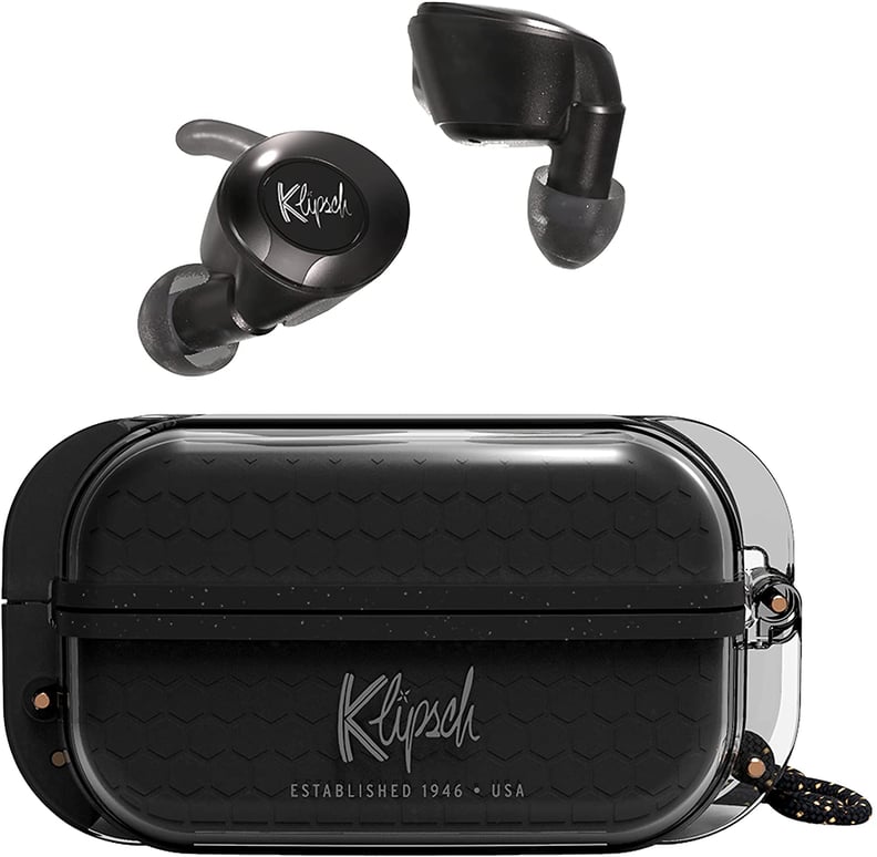 Best For Sweat-Heavy Runs: Klipsch T5 II True Wireless Sport Black Earbuds